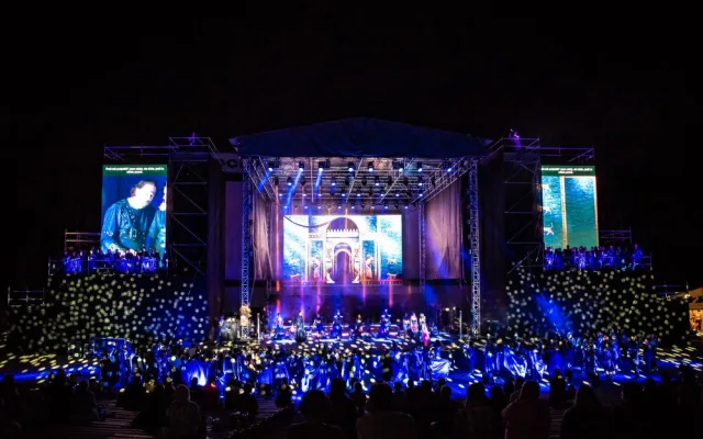 Takto vypadala loni Noc s operou v lochotínském amfiteátru