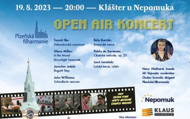 Letní open-air koncert Plzeňské filharmonie se uskuteční v místě natáčení Černých baronů