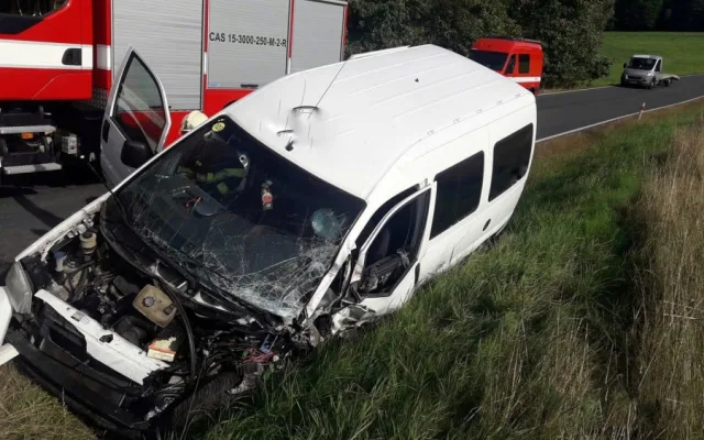 U Plánice se střetly dva automobily
