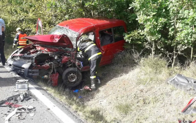 U Plánice se střetly dva automobily