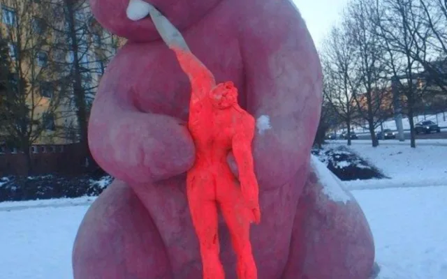 Králíka už v minulosti poškodili vandalové, foto: MO Plzeň 1