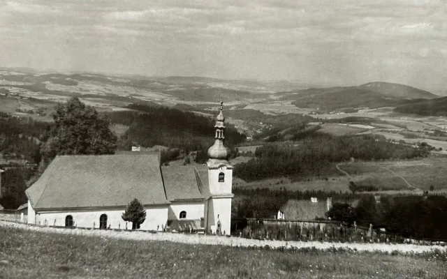 Hřbitov v Dobré Vodě před válkou