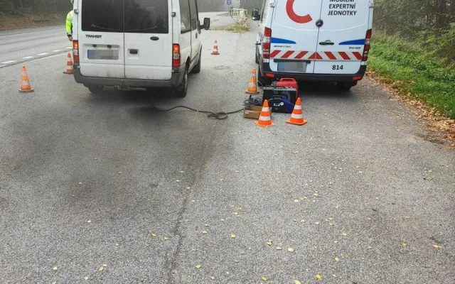 Při kontrole vozidel se policisté zaměřili i na měření emisí