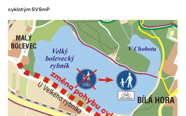 Pomalí po stezce, rychlí po silnici, první duální řešení v Plzni dává cyklistům na výběr