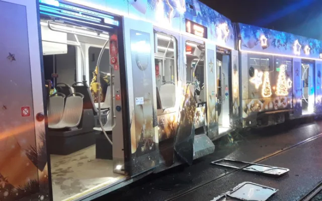 Tak vypadala tramvaj po nehodě