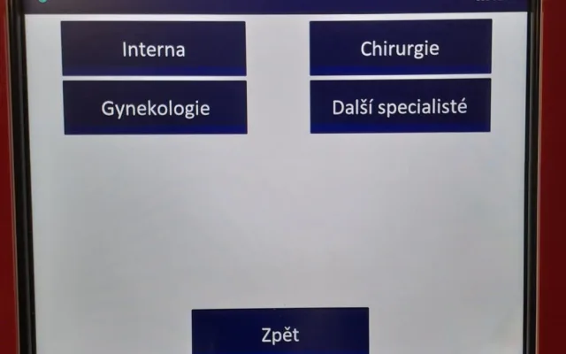 Vyvolávací systém zjednoduší odbavení pacientů, zatím je ve zkušebním režimu