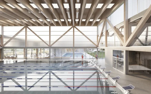 Vizualizace bazénu AVE architekt