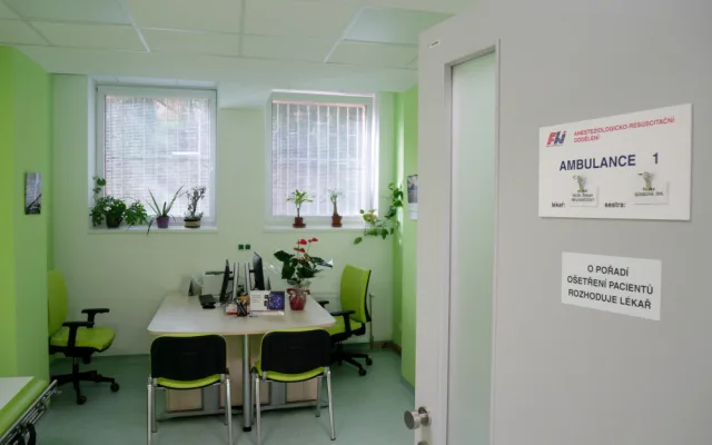 Po sedmitýdenní přestavbě se otevřela ambulance pro léčbu bolesti Anesteziologicko-resuscitačního oddělení