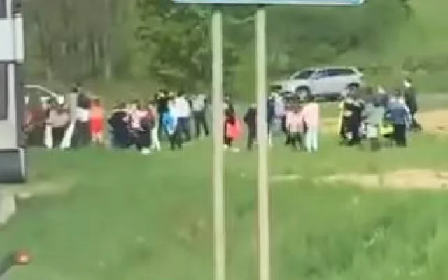 Děti po evakuaci