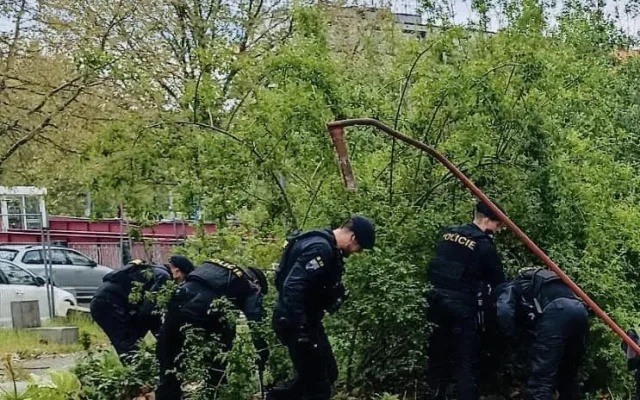 Police důkladně prohledává i širší okolí, zdroj: Policie ČR