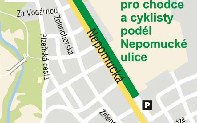 Stezka pro pěší a cyklisty u kasáren na Slovanech má nový asfaltový povrch