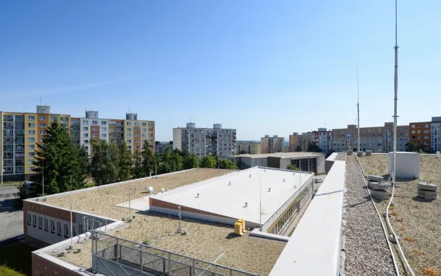 Základní škola se může pyšnit jednou z největších zelených střech. Město vyšla její rekonstrukce na 49 milionů