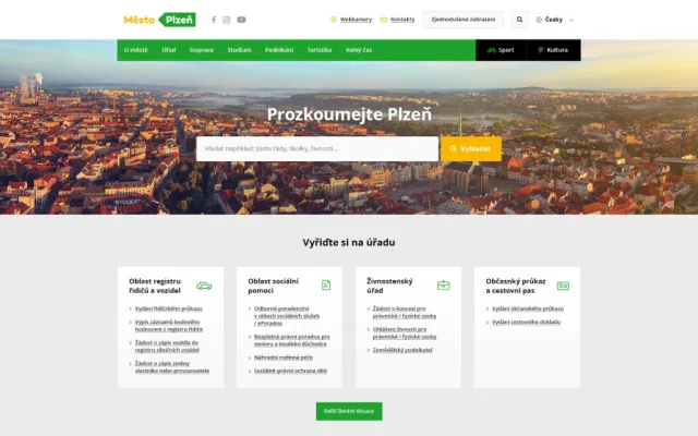 Přehlednější web pro seniory a občany s handicapem spustilo město Plzeň. Nabízí i funkci čtení textu nahlas