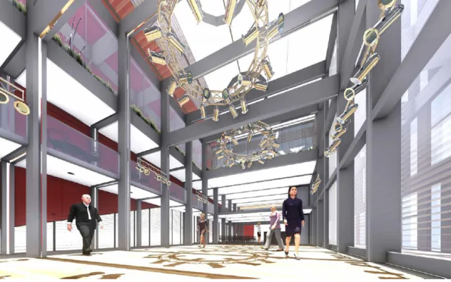 Atrium u Nového divadla dostane novou podobu. Bude prosklené, nabídne multifunkční sál i galerii