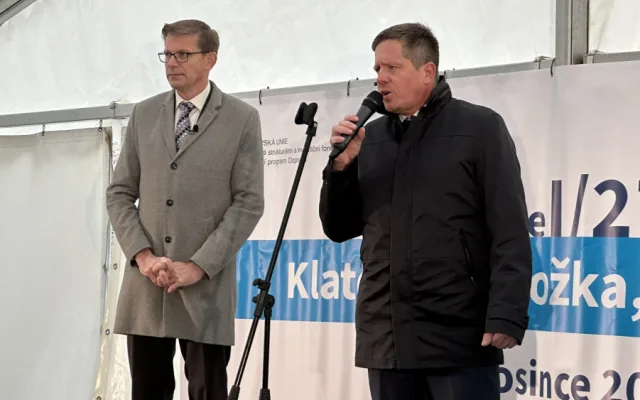 Ministr dopravy Martin Kupka a generální ředitel ŘSD Radek Mátl