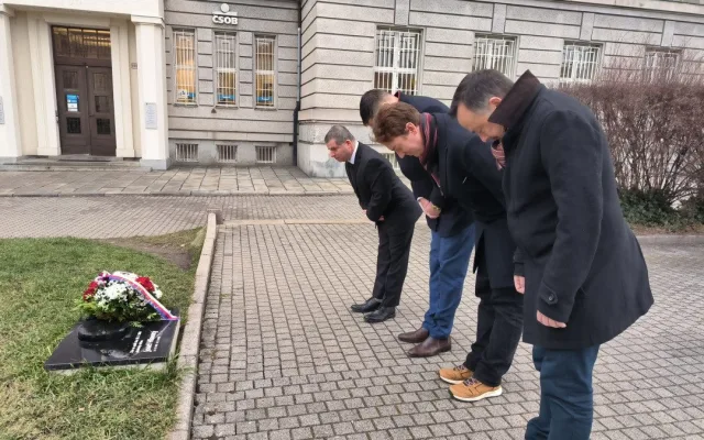 Památku Josefa Hlavatého uctilo vedení centrálního plzeňkého městského obvodu