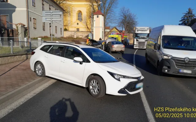 Nehoda ve Chválenicích na jižním Plzeňsku