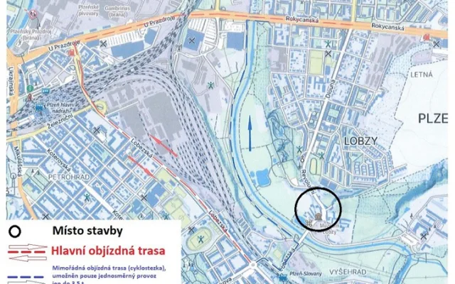 Auta budou smět na cyklostezku, alternativní objízdná trasa vznikne kvůli rekonstrukci Rolnického náměstí