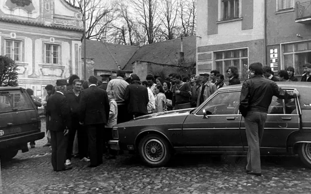 Fotografie StB z archivu ABS. Kašperské Hory 1987