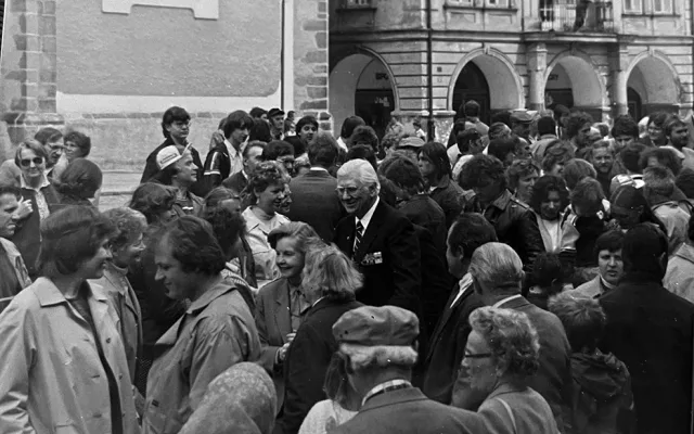 Fotografie StB z archivu ABS. Domažlice 1986