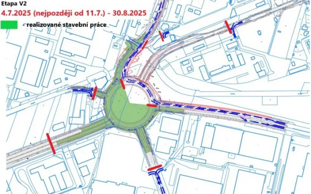 Dopravní situace pro Etapa V2. Zdroj: Plzen.eu