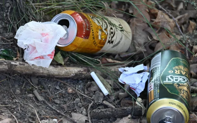 Zapařený pytel mrkve a stříkačky, Papírenský park znovu zaplňují odpadky