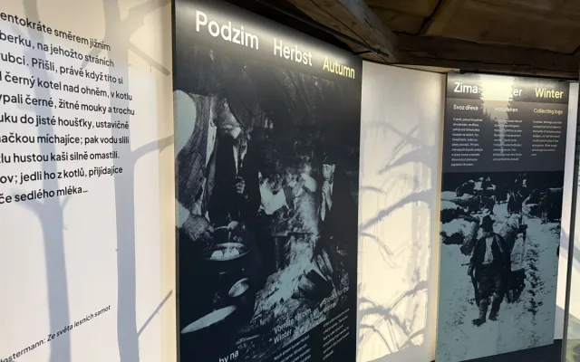Expozice výstavy na Březníku