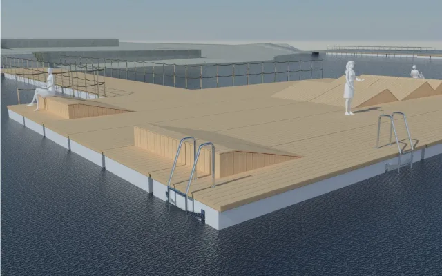 Pláž Ostende dostane tři nová mola, poslouží i pro opalování a relaxaci