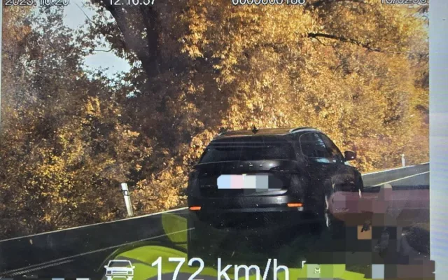 Nejrychlejší přistižený řidič automobilu