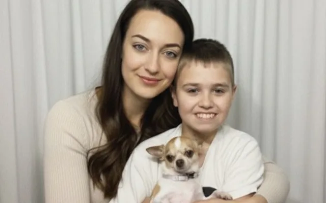 Lukáš se sestrou