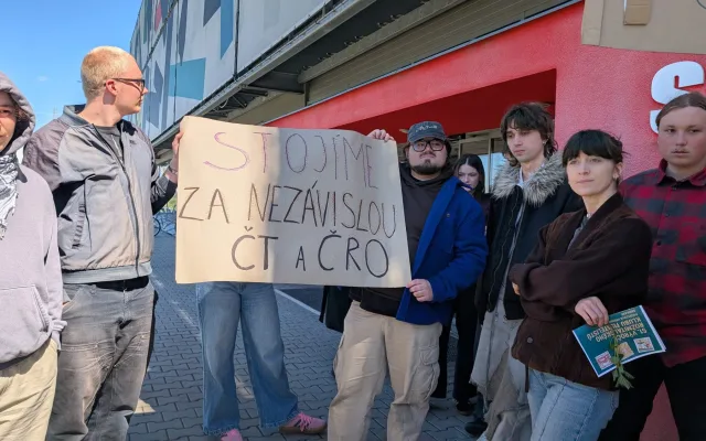 Studenti protestem podpořili ČT a ČRo, média vstoupila do stávkové pohotovosti