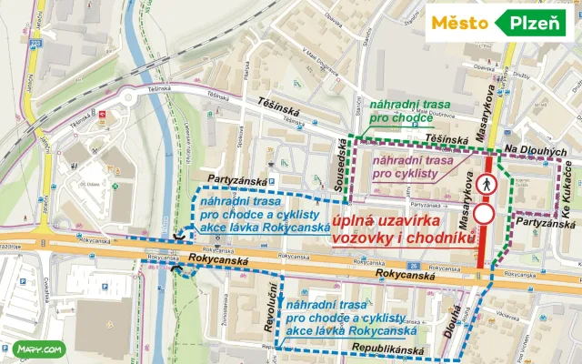 Masarykova cyklo chodci