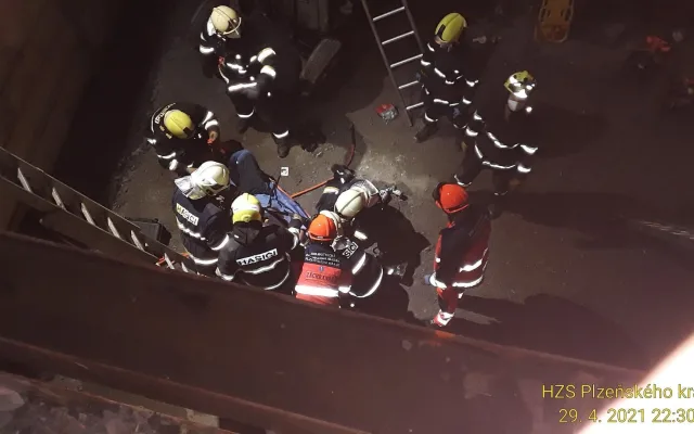 Jedna z velmi vážných nehod, kde Bronislav Dvořák zasahoval