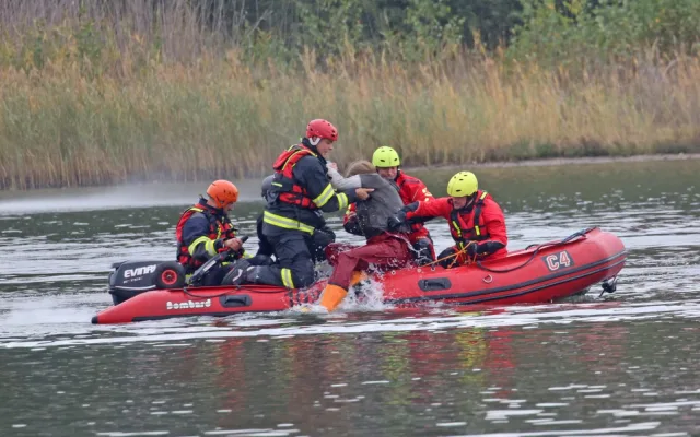 FOTOGALERIE: Zásah proti střelci, policejní cvičení na Ostende
