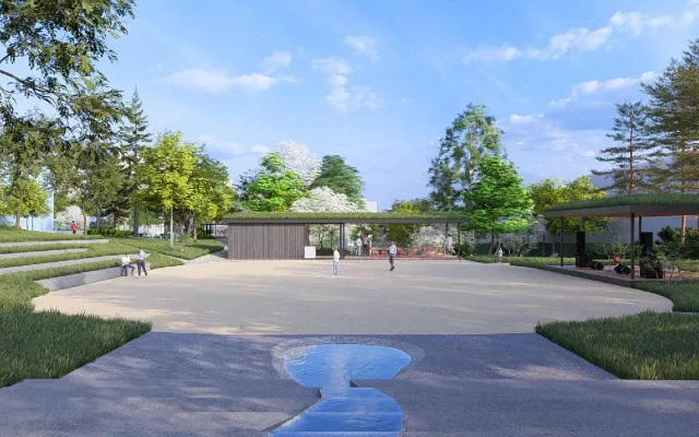 Více zeleně, otevřené koryto. Park U Bazénu na Lochotíně čeká proměna