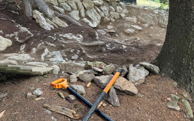 Slavné Fíforcovy schody v bikeparku Šumavský Špičák