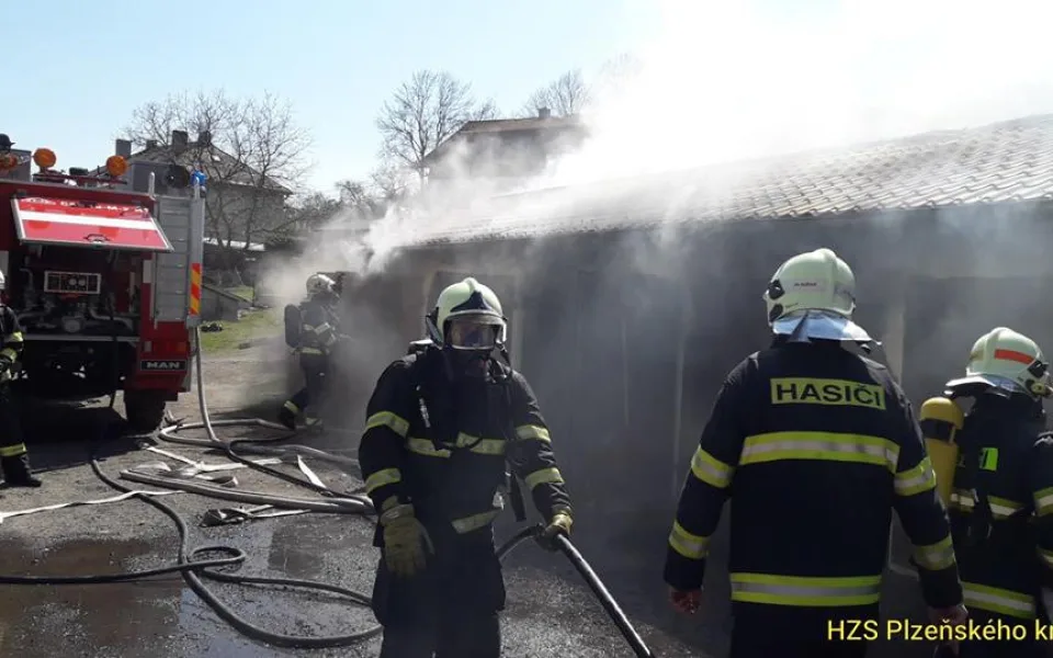 Požár v Hartmanicích