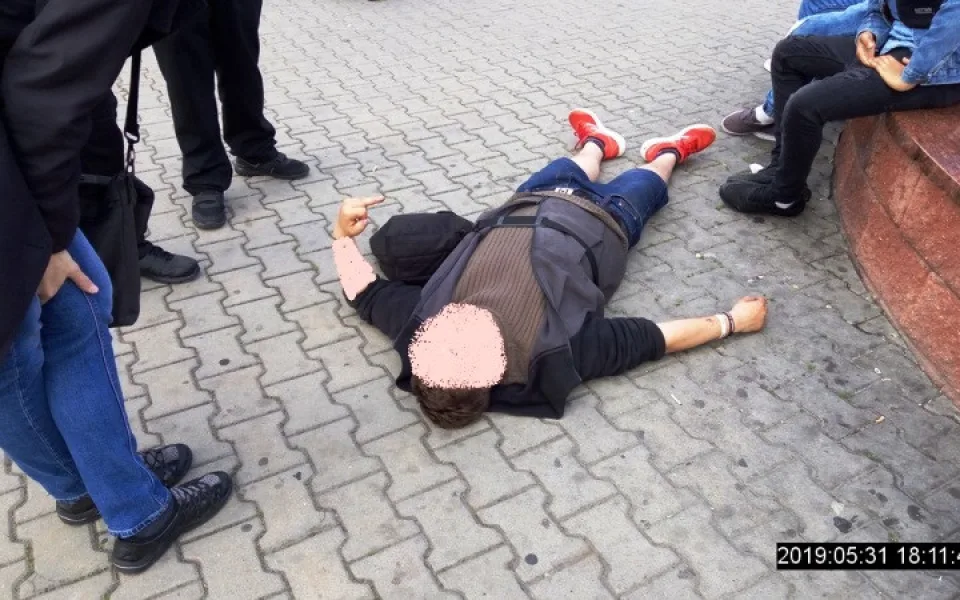 Opilý muž.