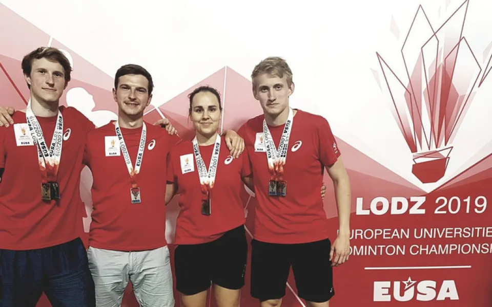 Skvělý úspěch badmintonistů ze ZČU. Jan Louda je mistrem Evropy.