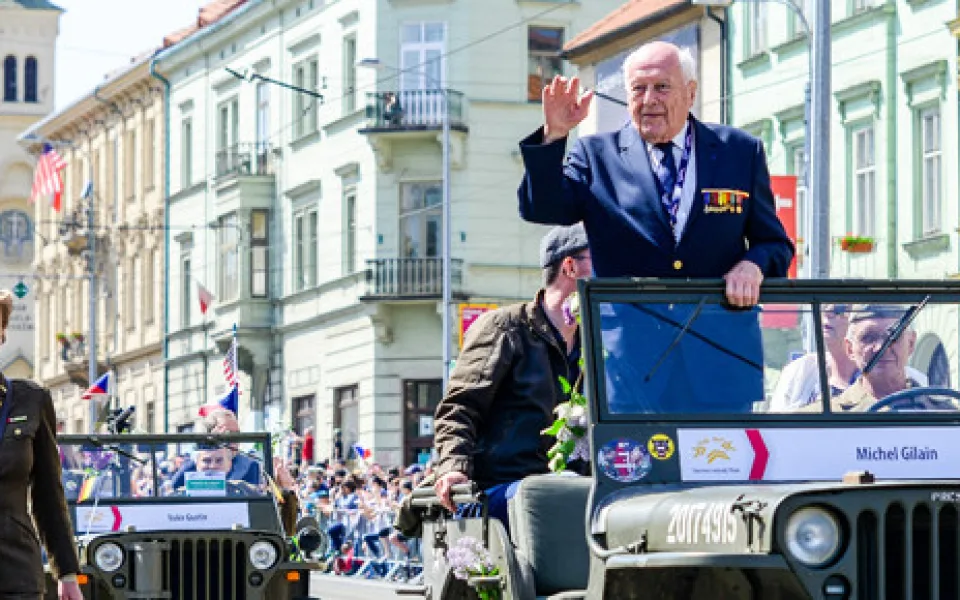 Michel Gilain v Convoy of Liberty během Slavností svobody 2018.
