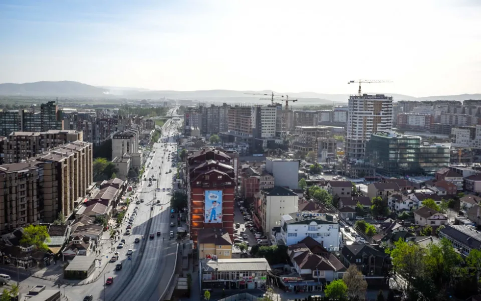 Bill Clinton Boulevard v Prištině.