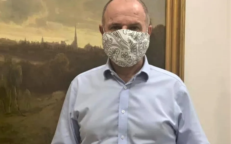 Hejtman Plzeňského kraje Josef Bernard v domácí karanténě