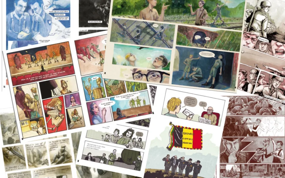 Studenti Sutnarky vytvořili komiks na základě skutečných příběhů z konce války