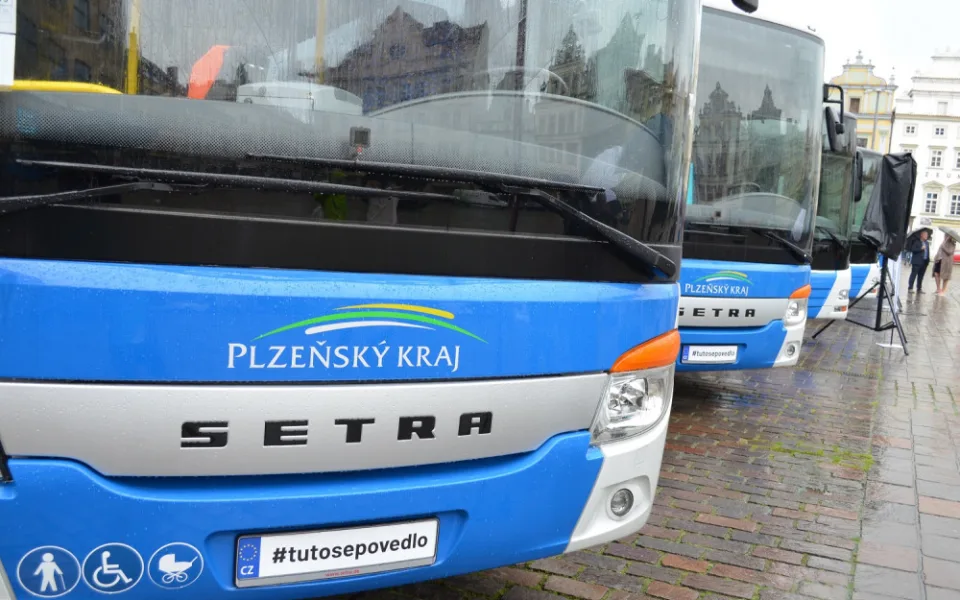 flotila nových autobusů