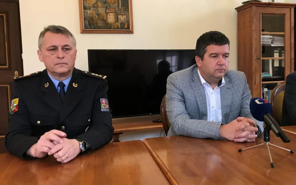 Pavel Krákora s ministrem vnitra Janem Hamáčkem