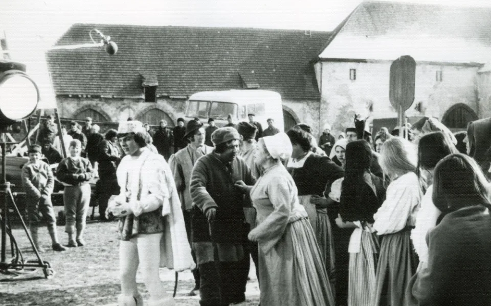 Natáčení na hradě Švihov 1973