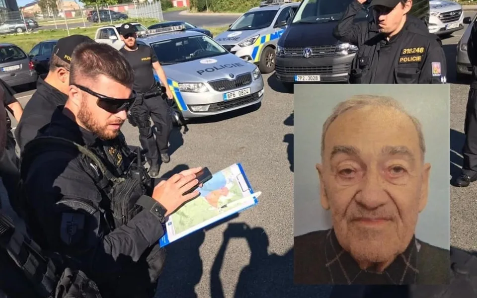 Policisté pátrají v terénu na Rokycansku po Karlu Doušovi z domova v obci Těně