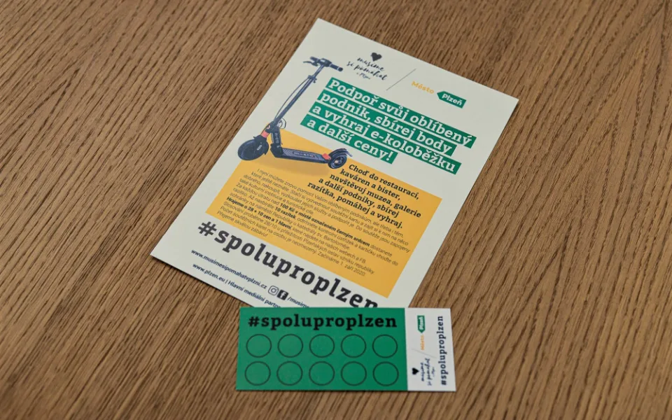 Na takovou kartičku budou lidé sbírat razítka
