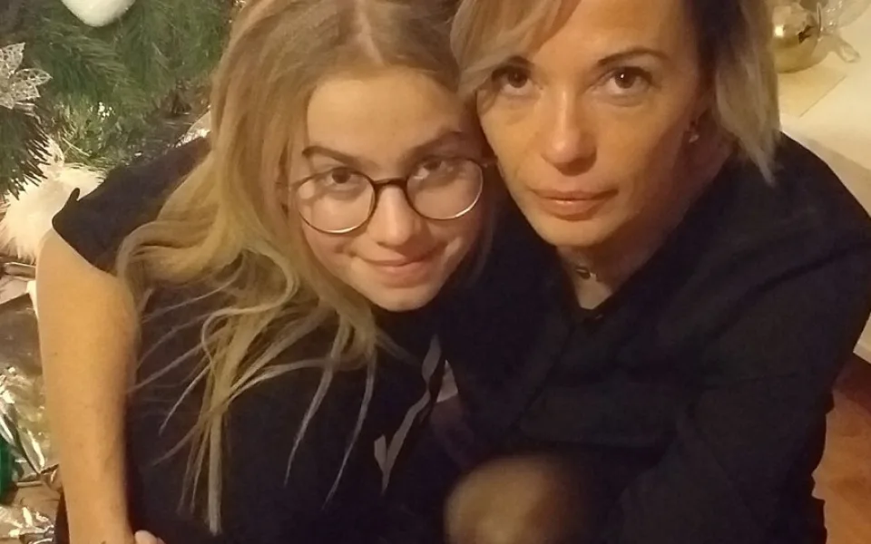 Viktorka s maminkou Jitkou