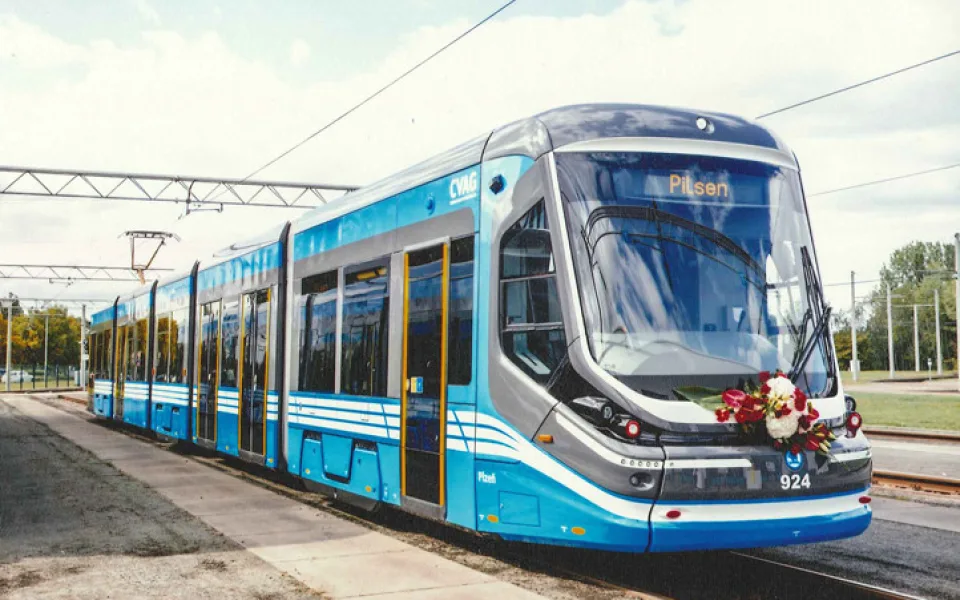 Plzeňská tramvaj dovzdělá cestující v Sasku ve znalostech o západočeské metropoli